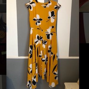 Floral Mustard Dress